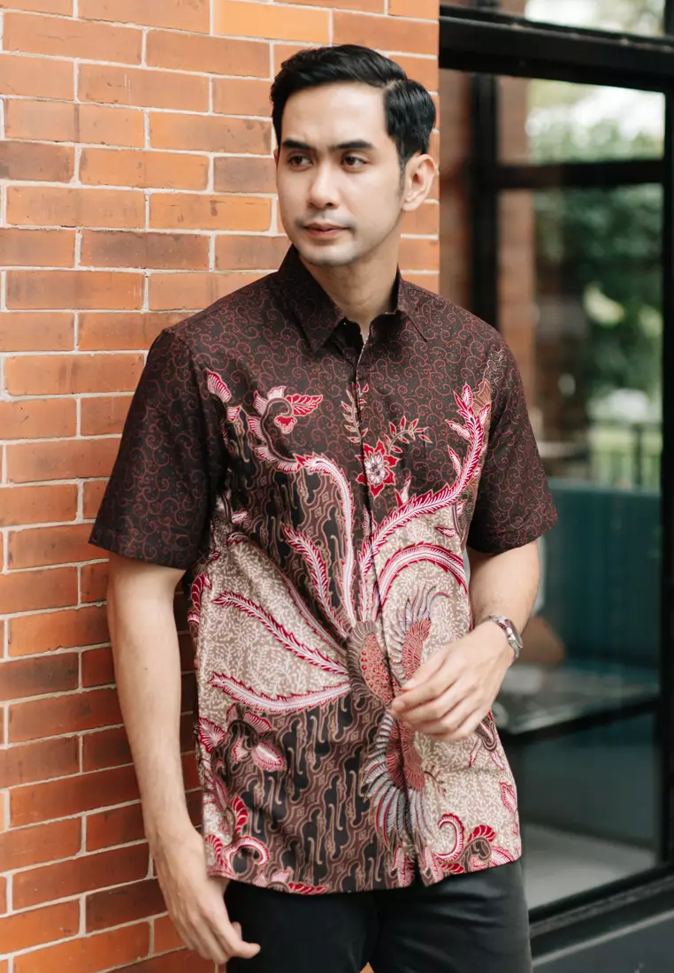 Jual Hadinata Batik Hadinata Batik Kemeja Pendek Farish Fira Original Zalora Indonesia