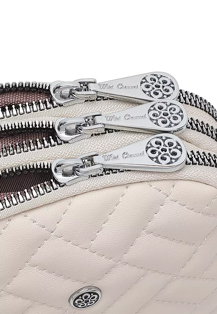 Women's Shoulder Sling Bag / Sling Purse - Off White