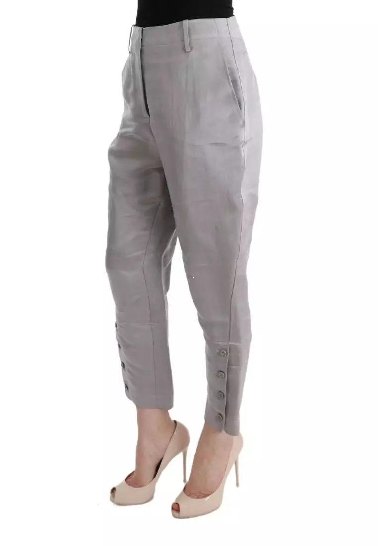 Ermanno Scervino Gray Cotton Blend Loose Fit Boyfriend Jeans main image 0