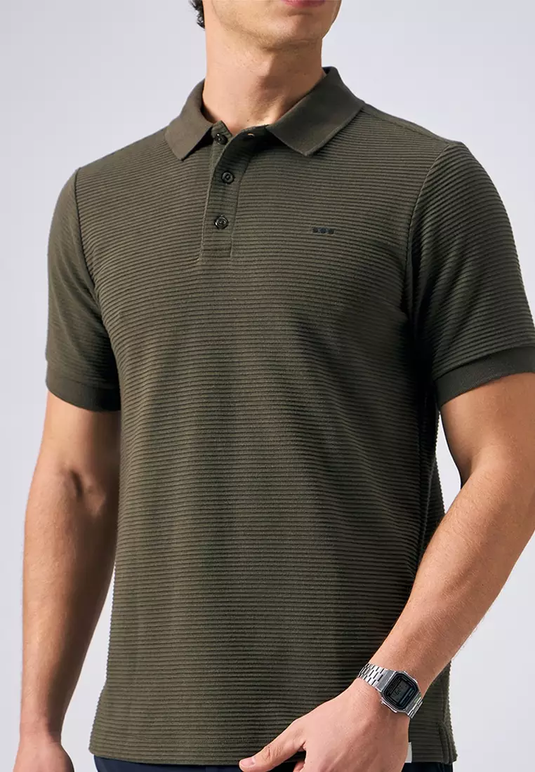 O.O.O. Textured Polo Shirt