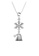 Her Jewellery silver Snowy Santa Pendant (White Gold) - Made with premium grade crystals from Austria 17664AC3AAE793GS_3