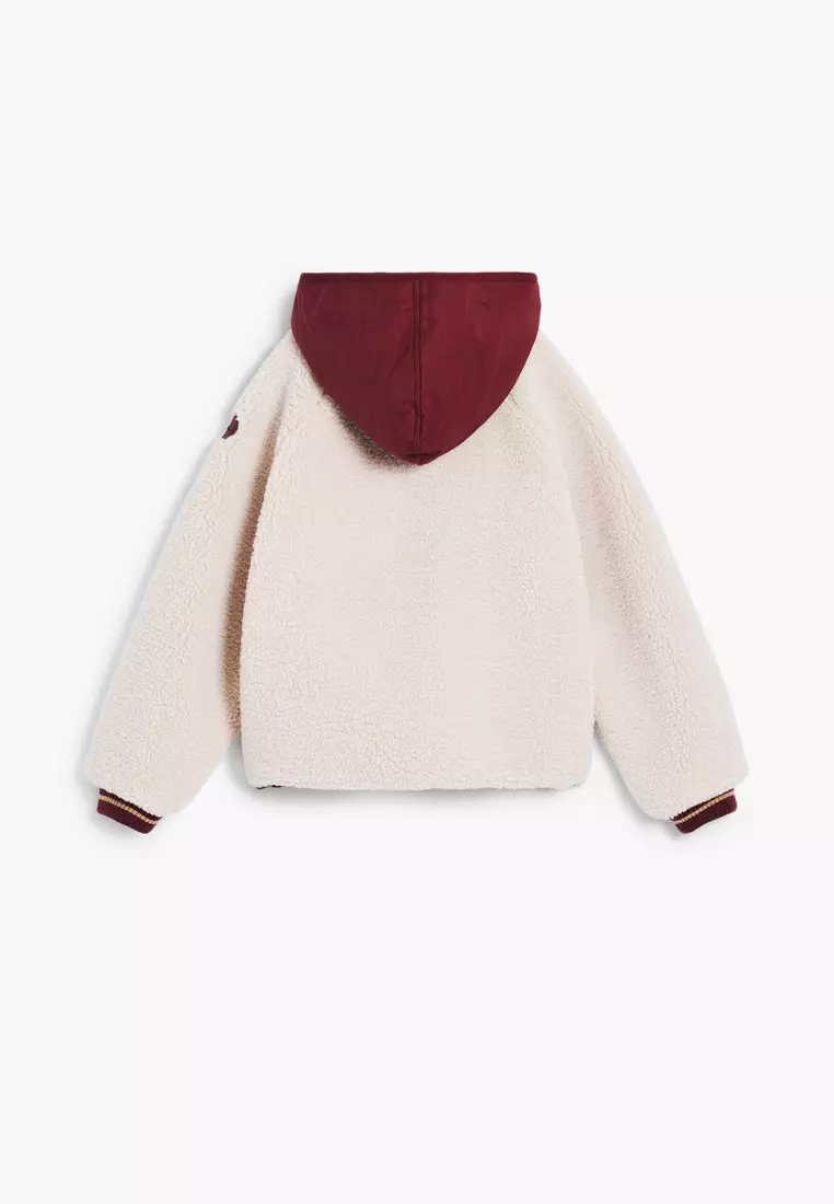 Fleece jacket with hood