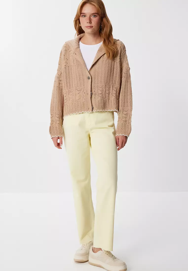 Openwork Knit Cardigan