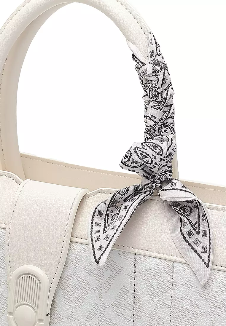 Women's Top Handle Bag / Sling Bag / Crossbody Bag (Tas Selempang / Tas Tangan) - Putih