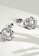 Krystal Couture 金色 KRYSTAL COUTURE Intertwined Love & Hearts White Gold Plated Stud Earrings Embellished with Clear Swarovski crystals F51A8AC3907FA7GS_2