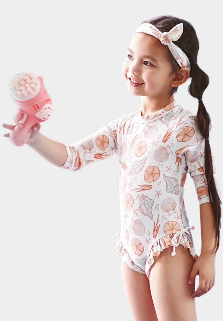 Buy Little Paddler Little Halia One Piece Rashguard Swimwear for