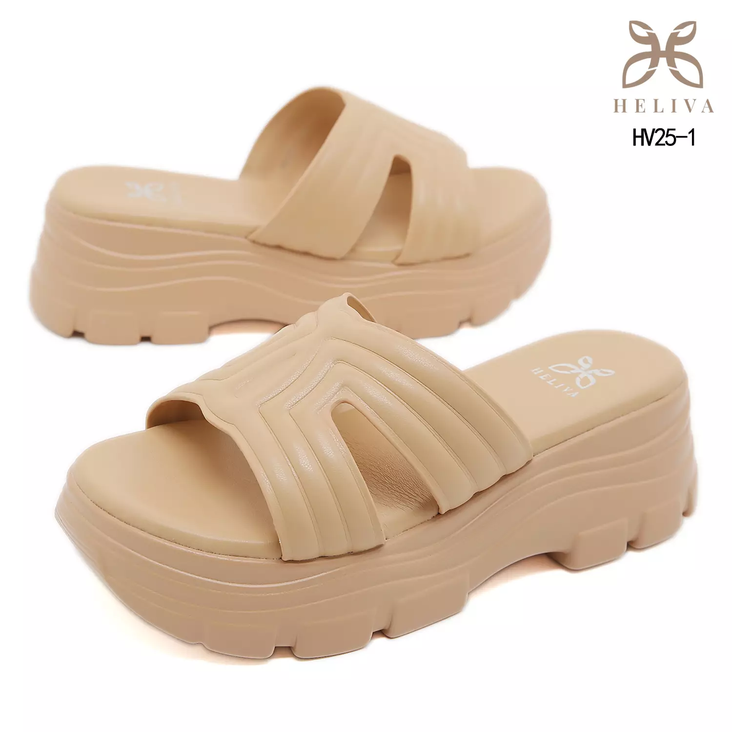 Heliva Zevia Statement Chunky Sandals in Lightweight Jelly Material HV25-1