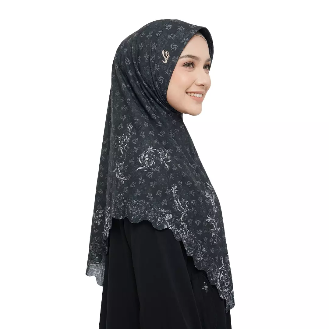 Rabbani - Kerudung Instan Muslim Wanita Dewasa Kaviya Exclusive - Black