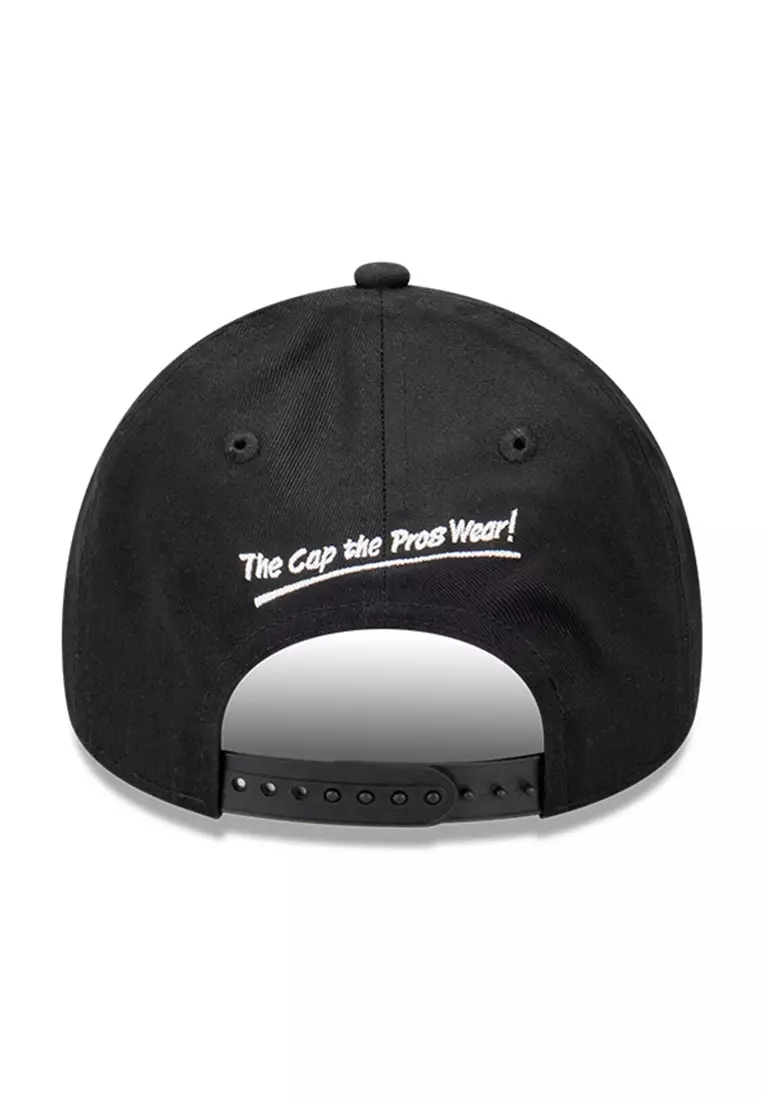 NE Capsule Logo Black 9FORTY A-Frame Snapback Cap