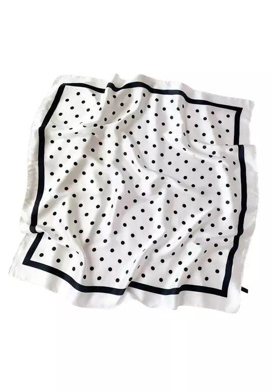 Retro French Silk-Blend Scarf