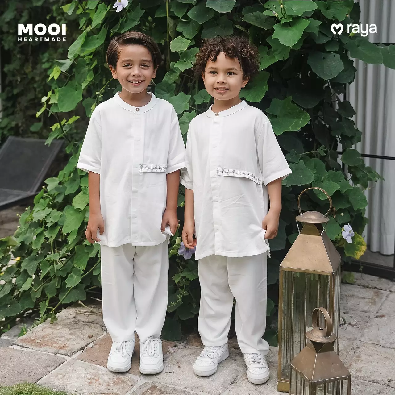 Mooi Taha Koko Set Setelan Koko Anak Raya Collection V1 - Greyish Brown