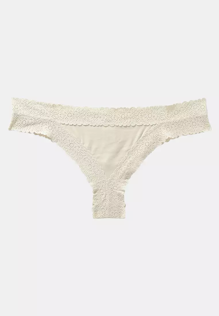 Buy AERIE Sunnie Blossom Lace Thong Panties 2026 Online | ZALORA