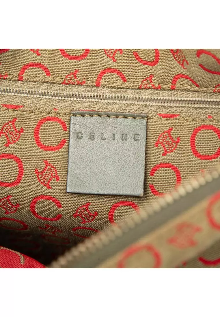 Pre-Loved Celine C Macadam Canvas Crossbody