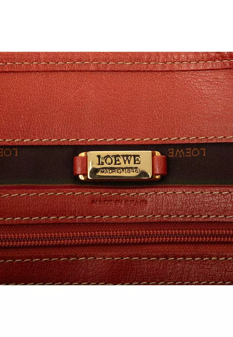 Pre-Loved Loewe Leather Velazquez Twist Tote