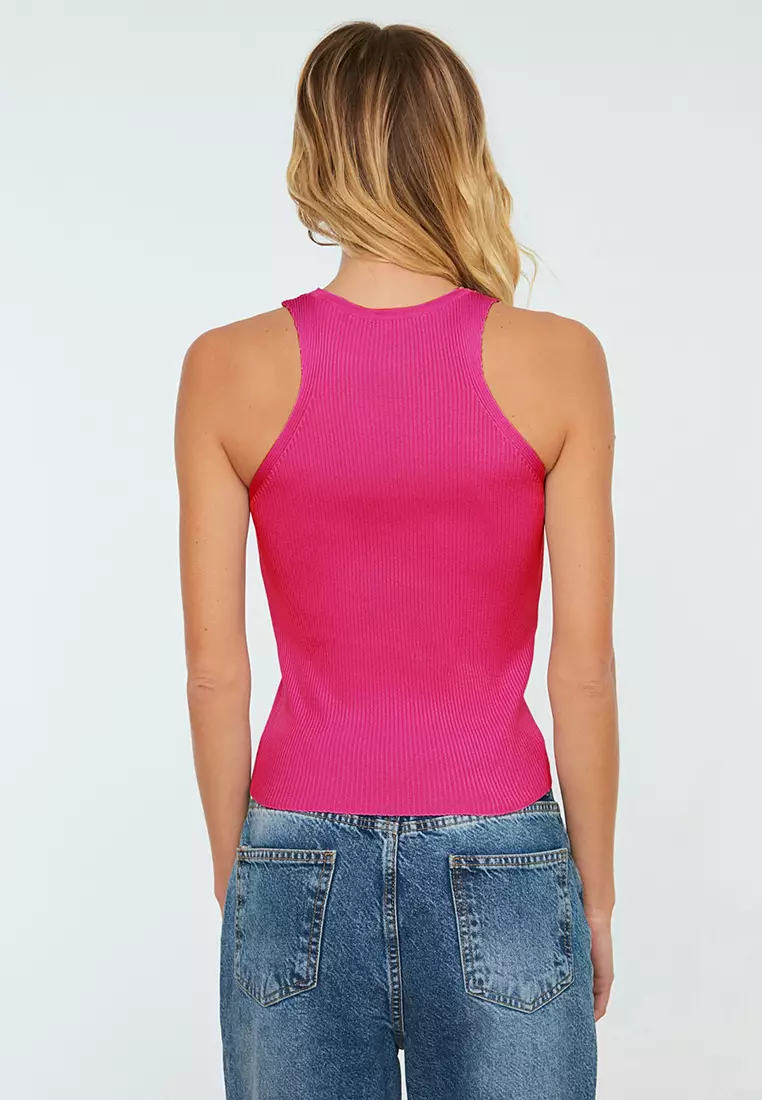 Basic Ribbed Knit Cami Top
