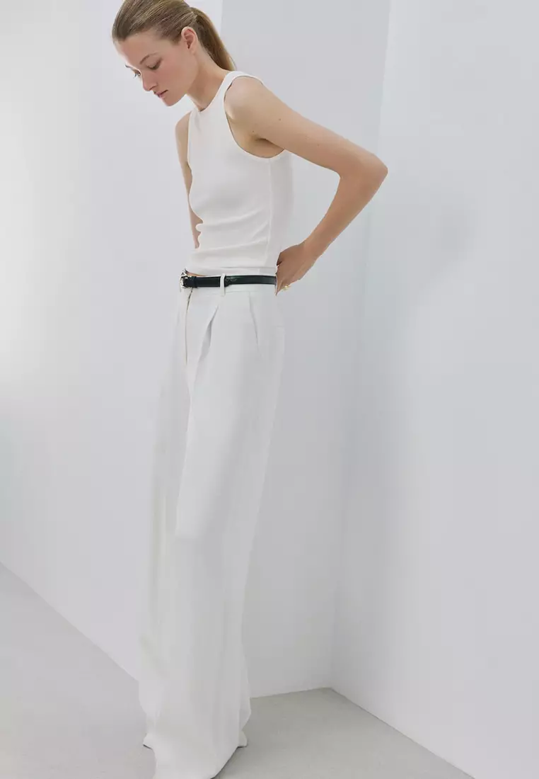 Ribbed Cotton-Blend Top