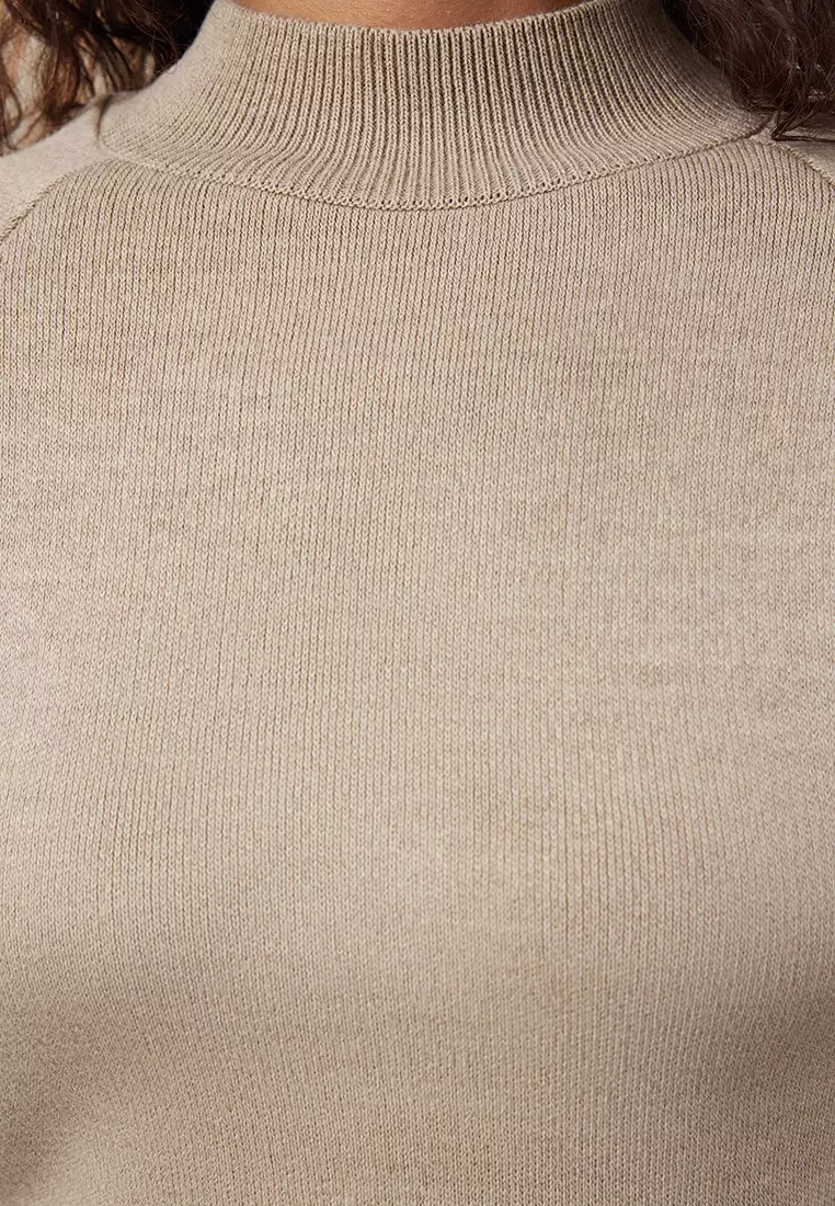 Mink Crop Basic Knitwear Bottom-Top Set Twoaw24Au00024