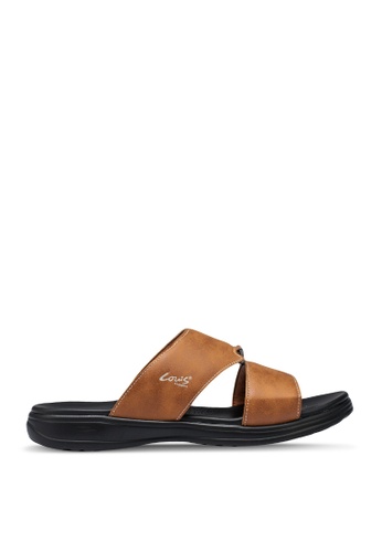 Louis Cuppers 褐色 Buckle Slip On Sandals 71C86SHD37F0BFGS_1