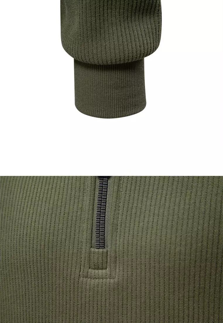 Fleece-lined Half-zip Sweatshirts AX-HD3026