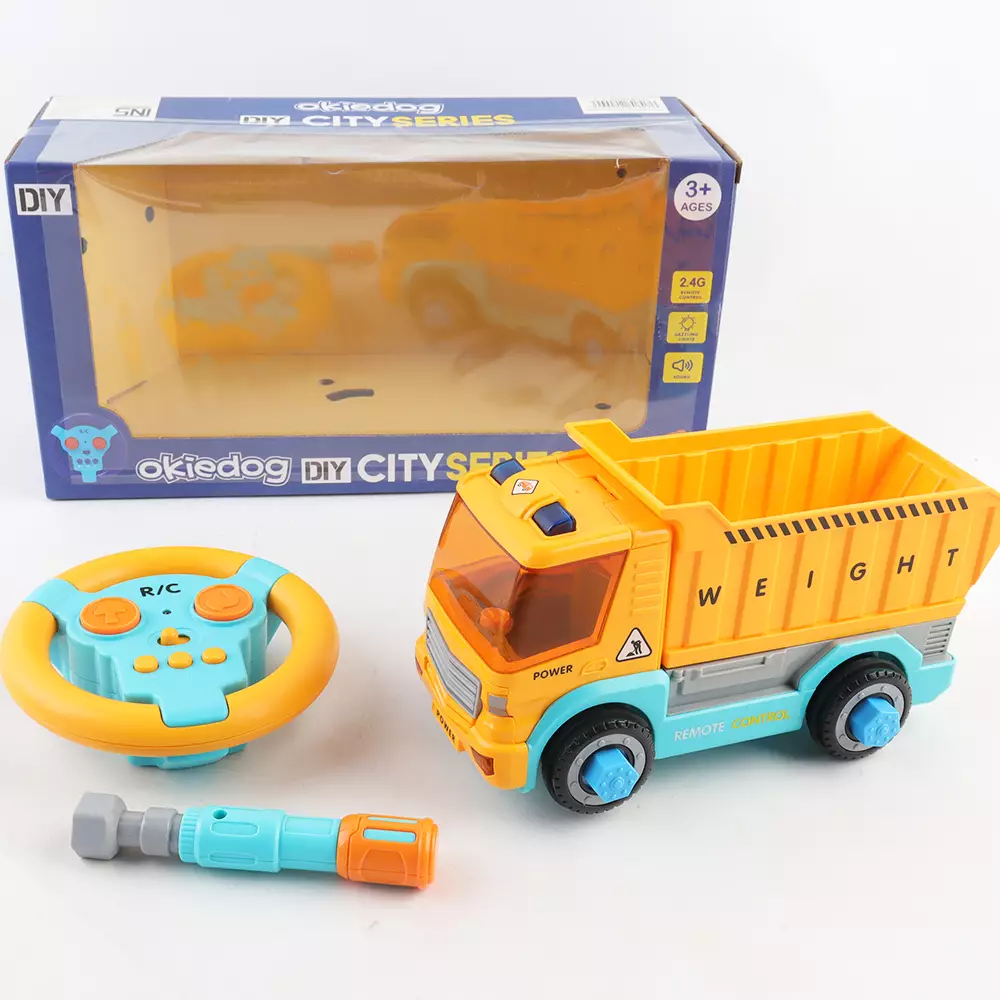 Okiedog DIY RC City Series Dump Truck - Mainan Anak, Mainan Mobil Anak, Mainan Truck Anak
