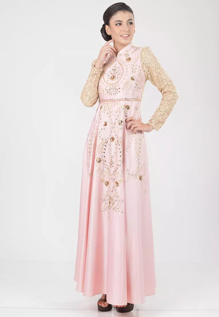 Bibiq Gamis Brokat Satin