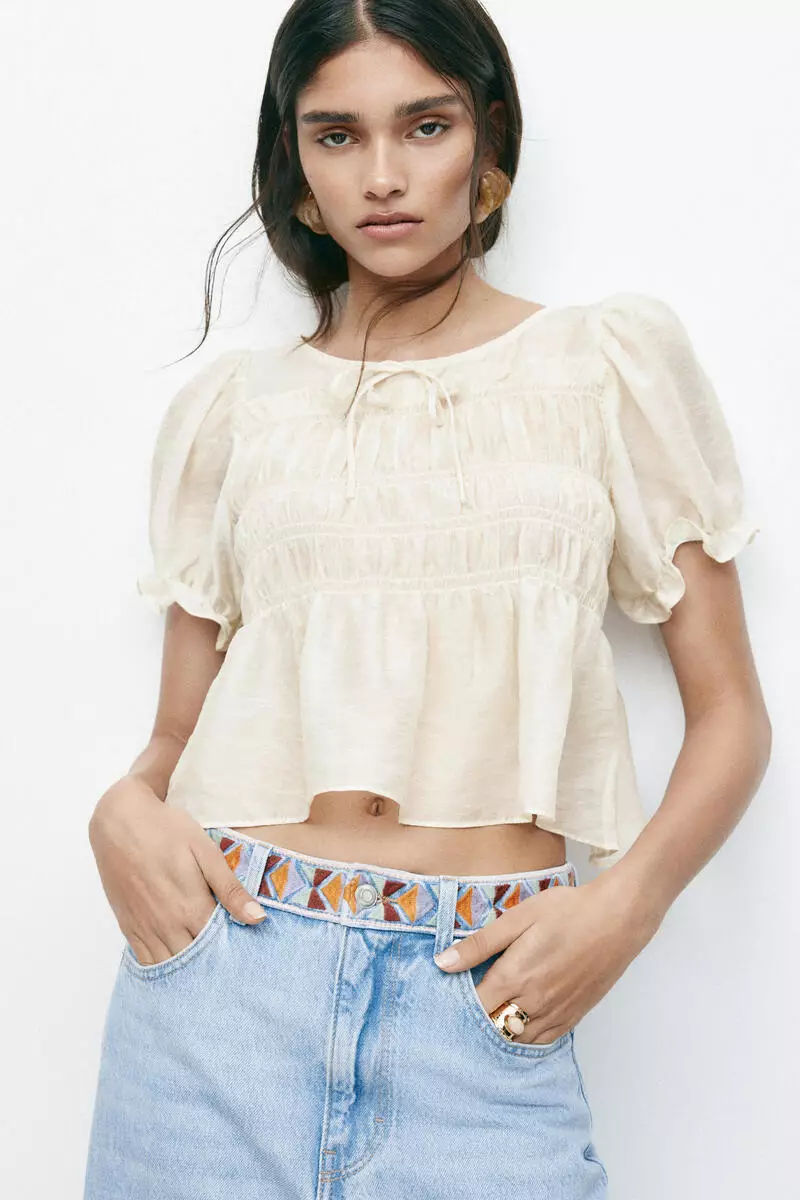 Smocked blouse