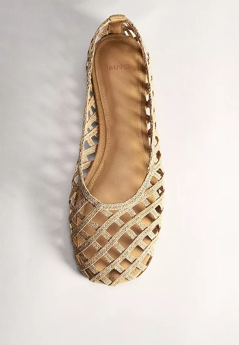 Natural Fibre Ballerina Flats