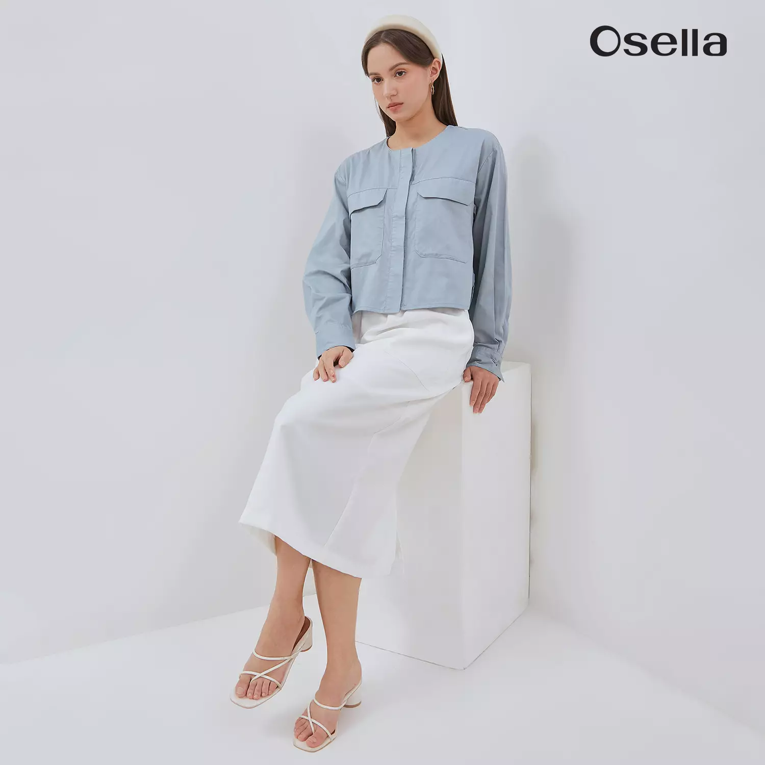 Jual Osella Osella Zora Double Pocket Shacket 2162660136 | Outer Lengan ...