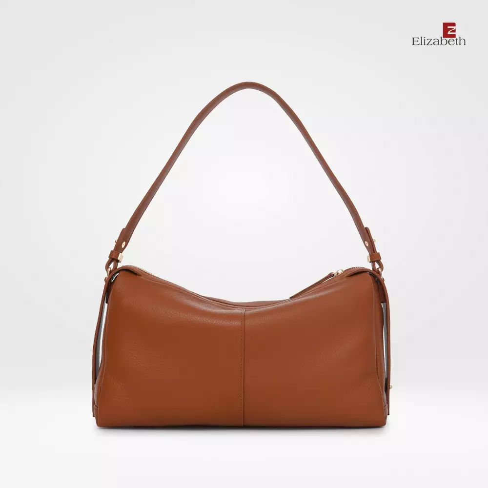 Tas Elizabeth Genuine Leather Shoulder Bag 0720-0531 Orange