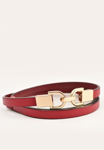 Twenty Eight Shoes red VANSA Fashion Leather Buckle Belt  VAW-Bt304 9A500AC00C99BBGS_1