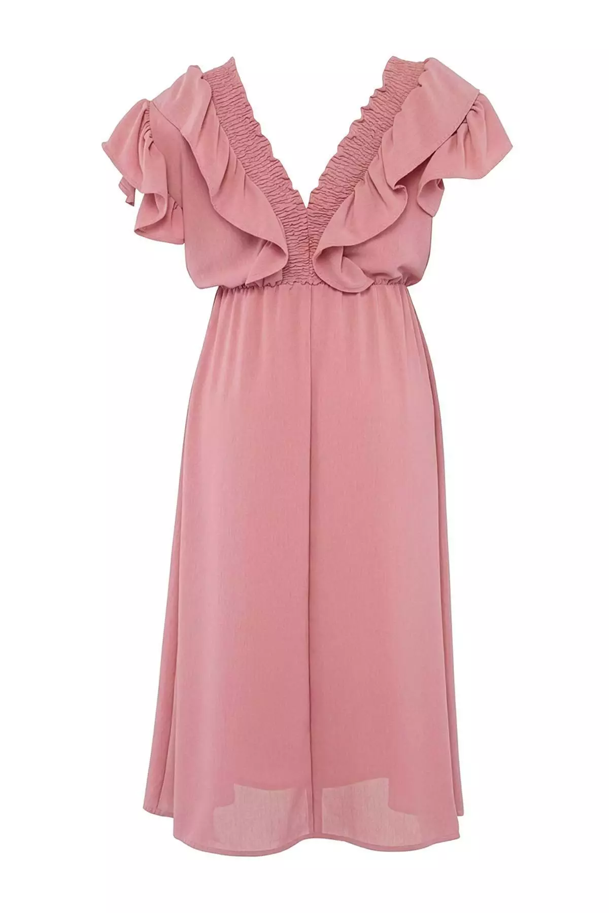 Pink Woven Plus Size Dress Tbbss26Ah00034