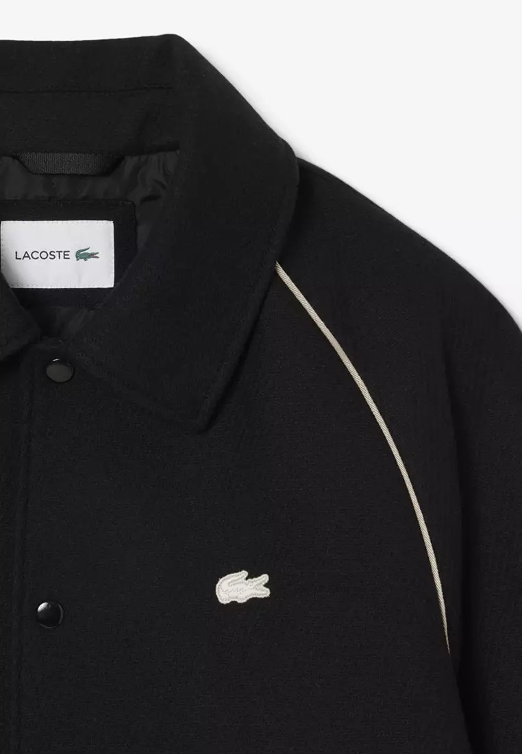 Buy Lacoste Badge Accent Wool Varsity Jacket 2026 Online | ZALORA