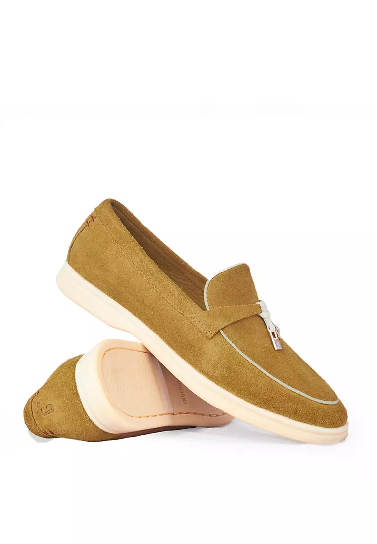 Sepatu Wanita Casual Loafer Moccasin Gino Mariani Emery 1 Tan