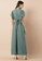 Indya blue Foil Flared Sleeve Jumpsuit with Attached Belt A5090AA107388EGS_2