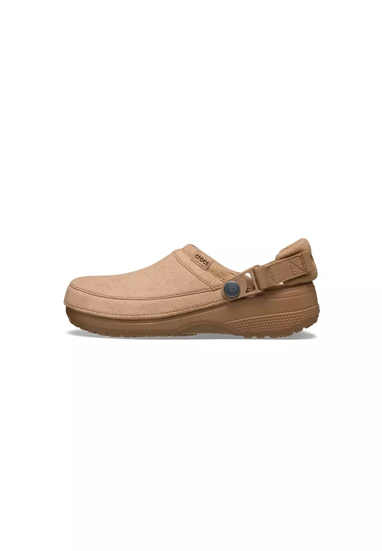 Classic Crafted Vegan Suede Clog in Milk Chocolate