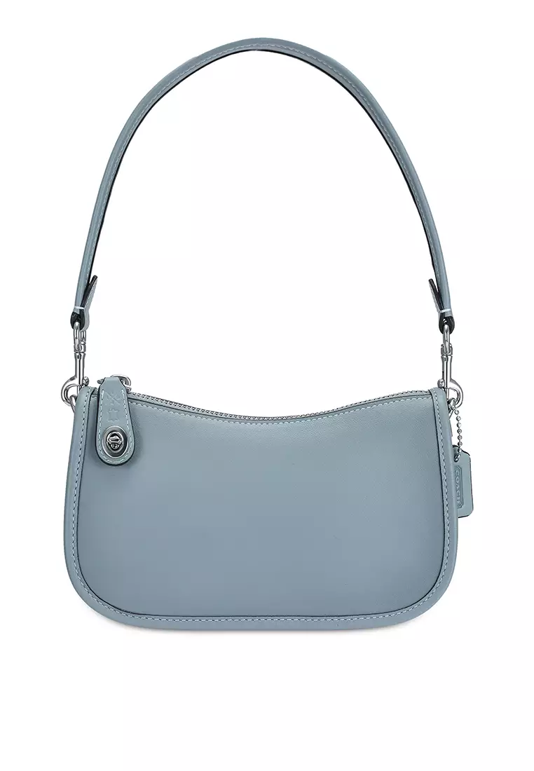 Buy Coach Swinger Monogram Denim Shoulder Bag - Black Denim At 47% Off