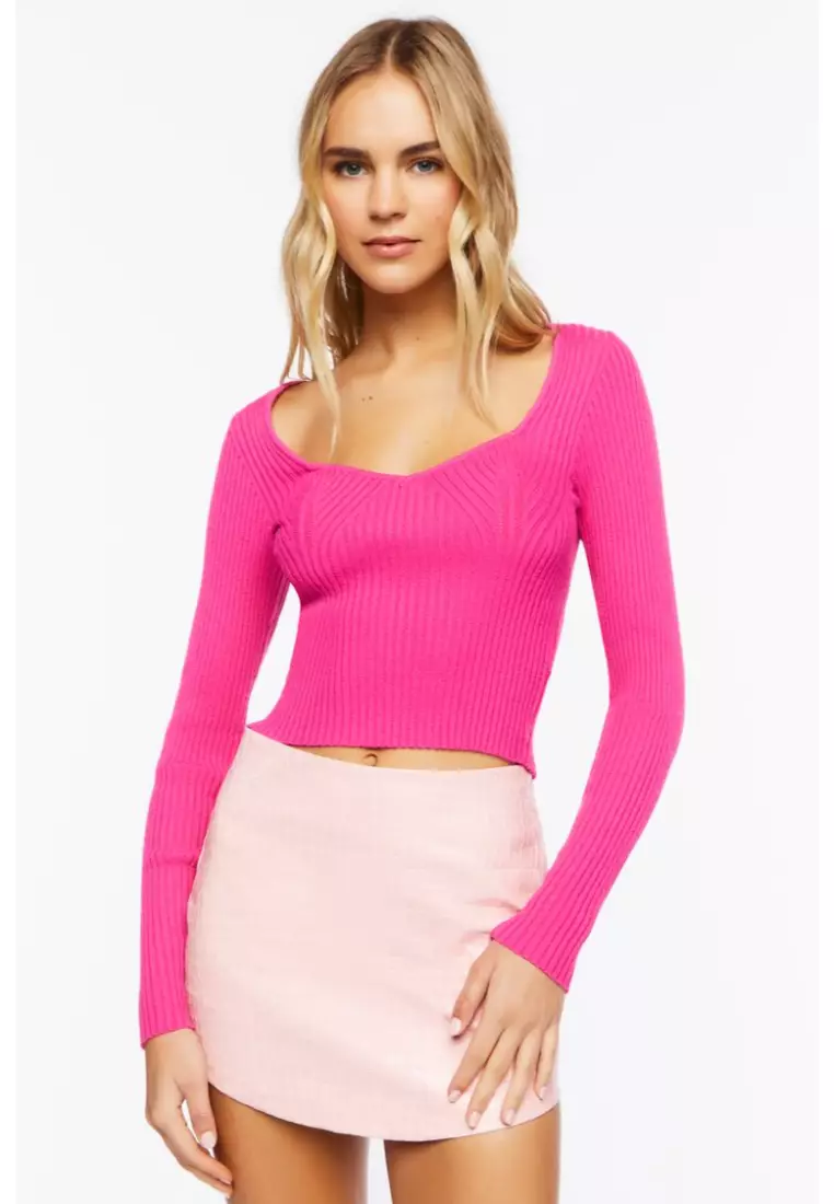 Buy FOREVER 21 Ribbed Long Sleeve Sweater Top 2024 Online ZALORA