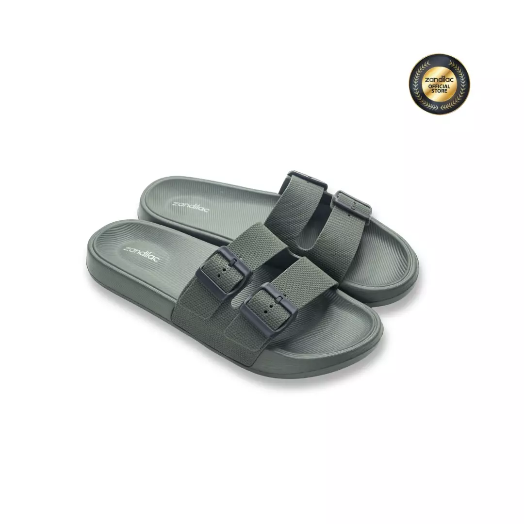 ZANDILAC - SANDAL LAKI DEWASA CH122241LD - HIJAU CYPRESS full karet