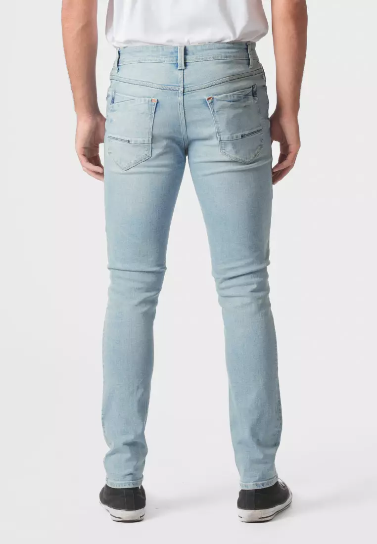 Emba Denim - Rery Celana Panjang Denim Pria Slimfit Stretch Light Stone