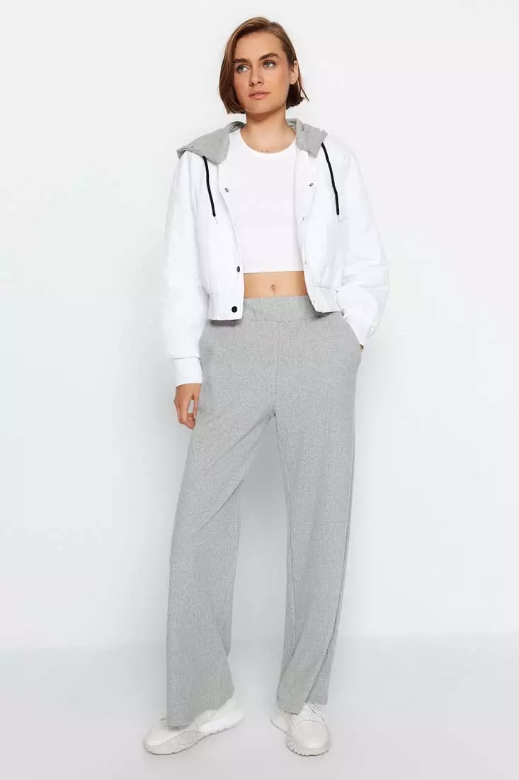 Buy Trendyol Wide Leg Knit Sweatpants 2025 Online ZALORA Philippines