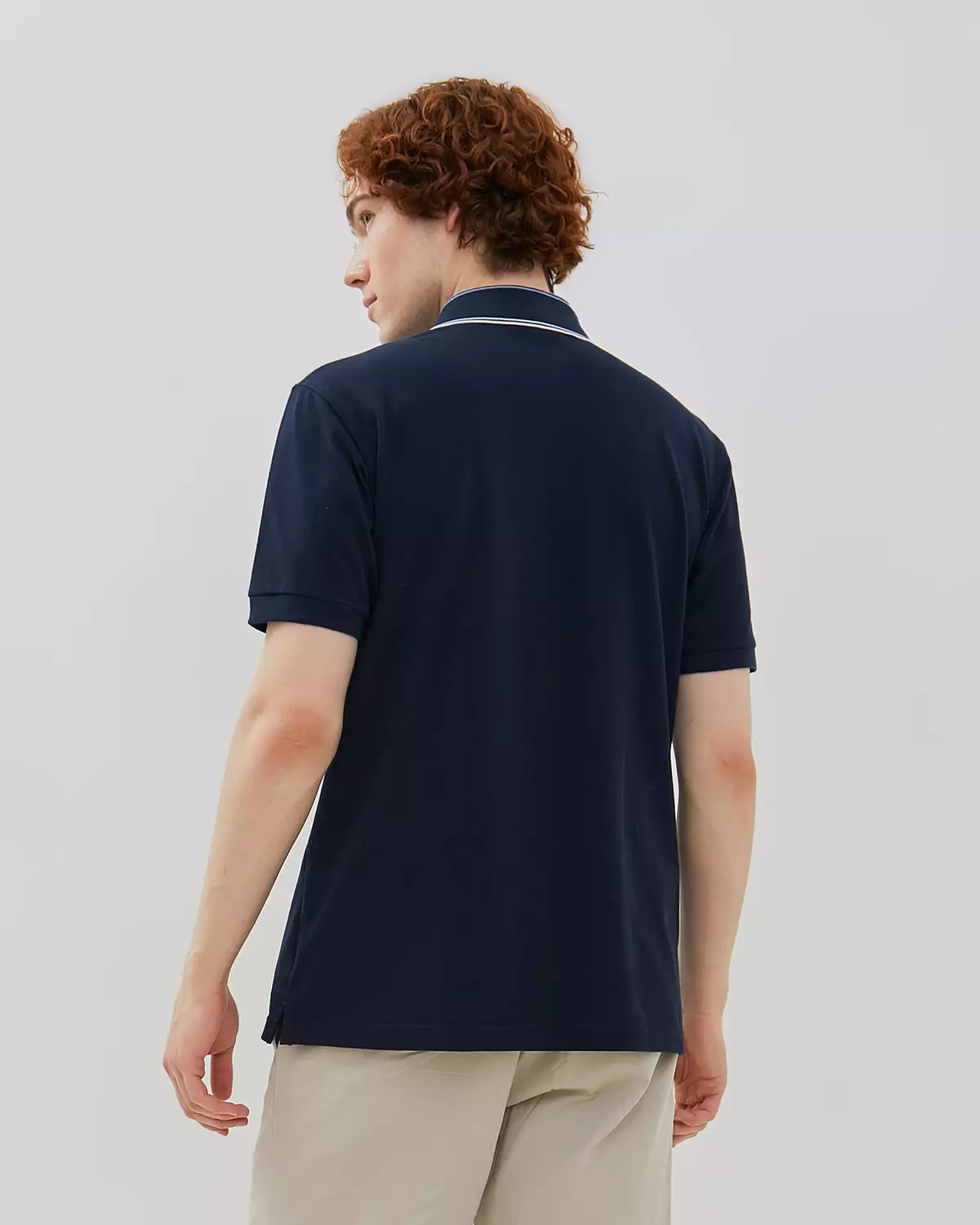NAVY SHORT-SLEEVED POLOSHIRT FOR MEN