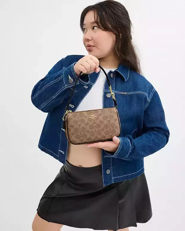 Nolita 19 In Signature Canvas Gold/Tan/Brown