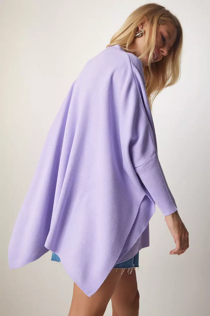 Purple oversized sweater shop