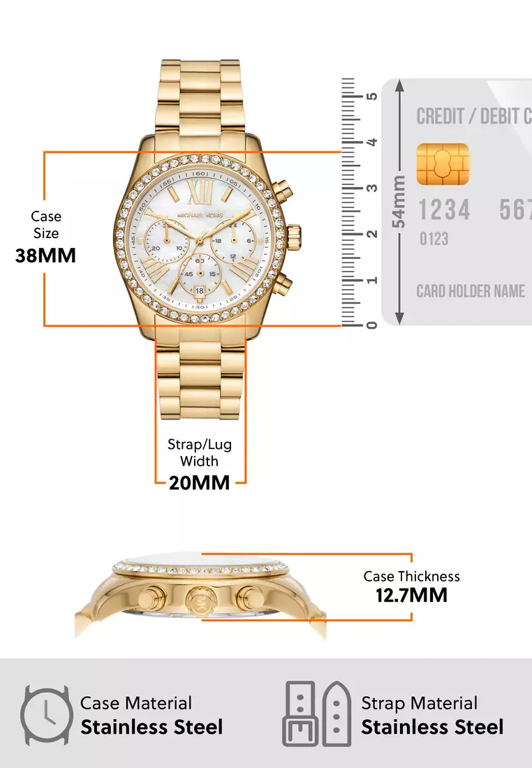 Gold lexington watch top