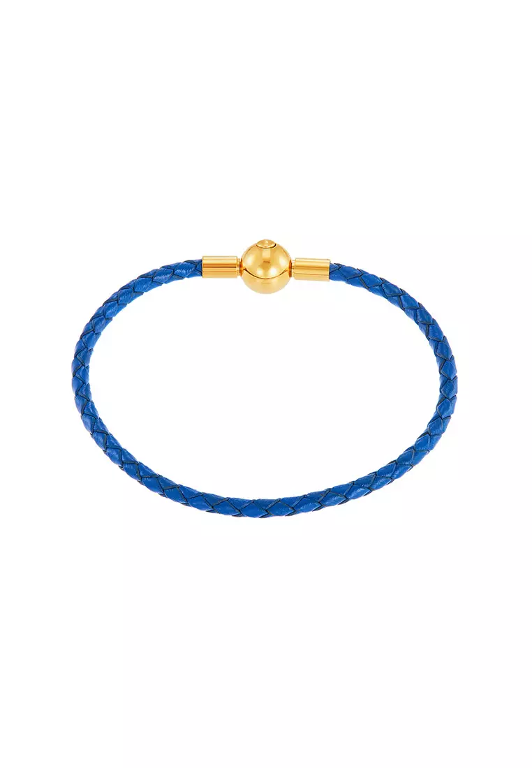 HABIB Leather Bracelet WWGB2180723 (Blue Colour)