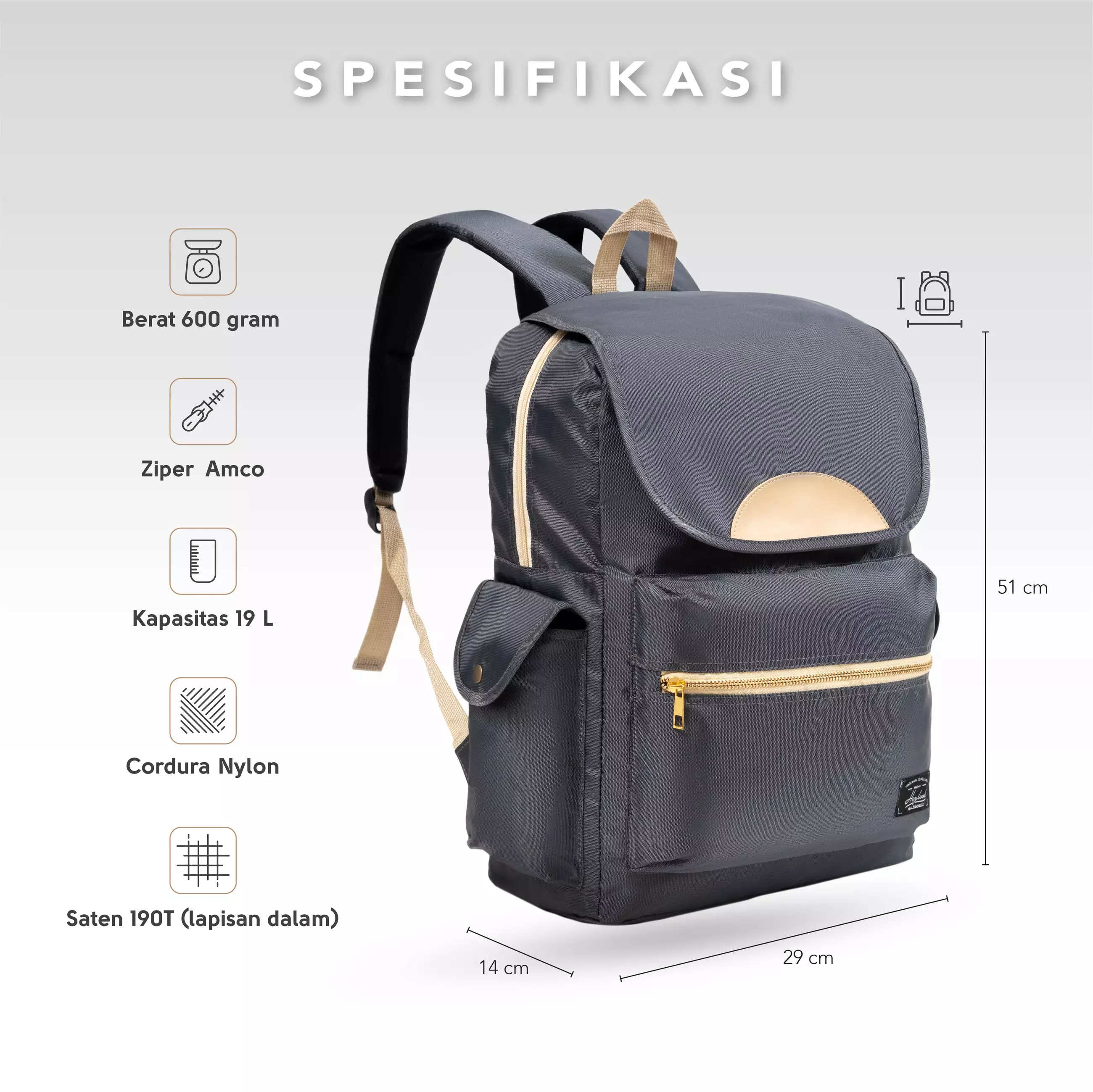 Jual Heylook HEYLOOK Official - Tas Ransel Wanita Backpack Kierra Tas ...