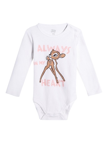 FOX Kids & Baby white Disney Long Sleeves Bodysuit B8122KAAD413F7GS_1