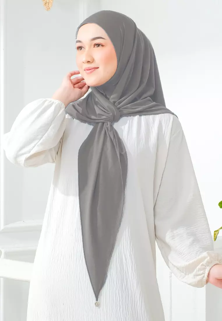 HIJAB INSTAN ZYANA - DARK GREY