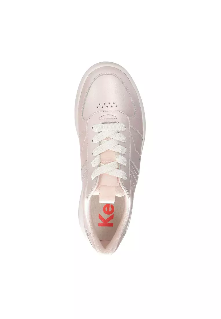 Women's The Court II Pearlized Leather Sneaker Pearlized Pink (WH68489)
