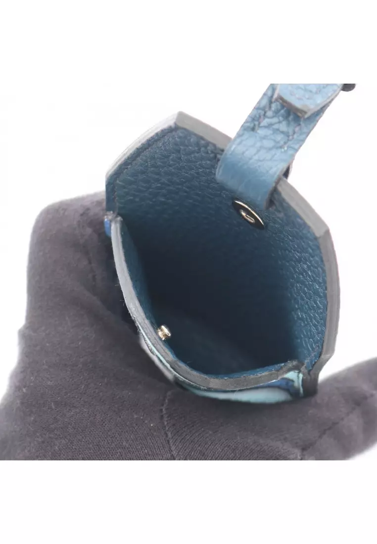 網上選購Hermès Pre-Loved Hermès Endless Road Luggage Tag Blue